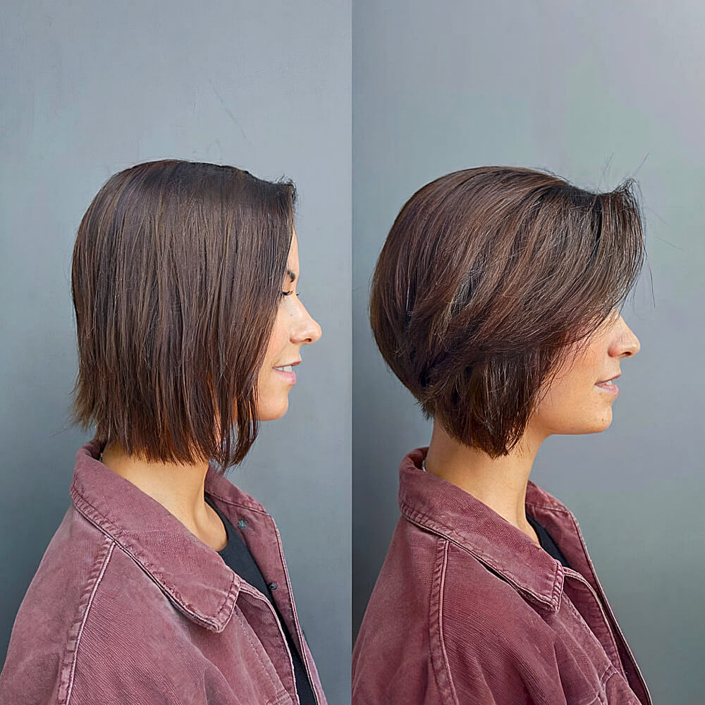 A-Line Bob with Subtle Highlights