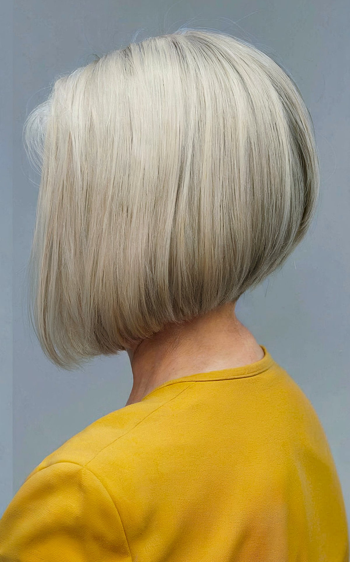 Angled Bob for Older Women