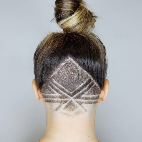 Temporary Aztec Undercut Design
