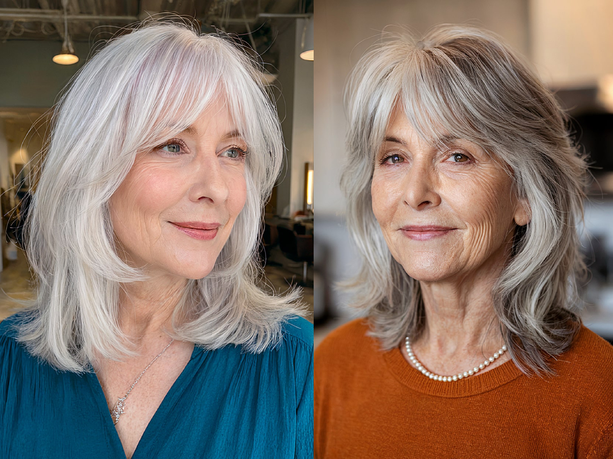 Beautiful medium length haircuts for women over 70