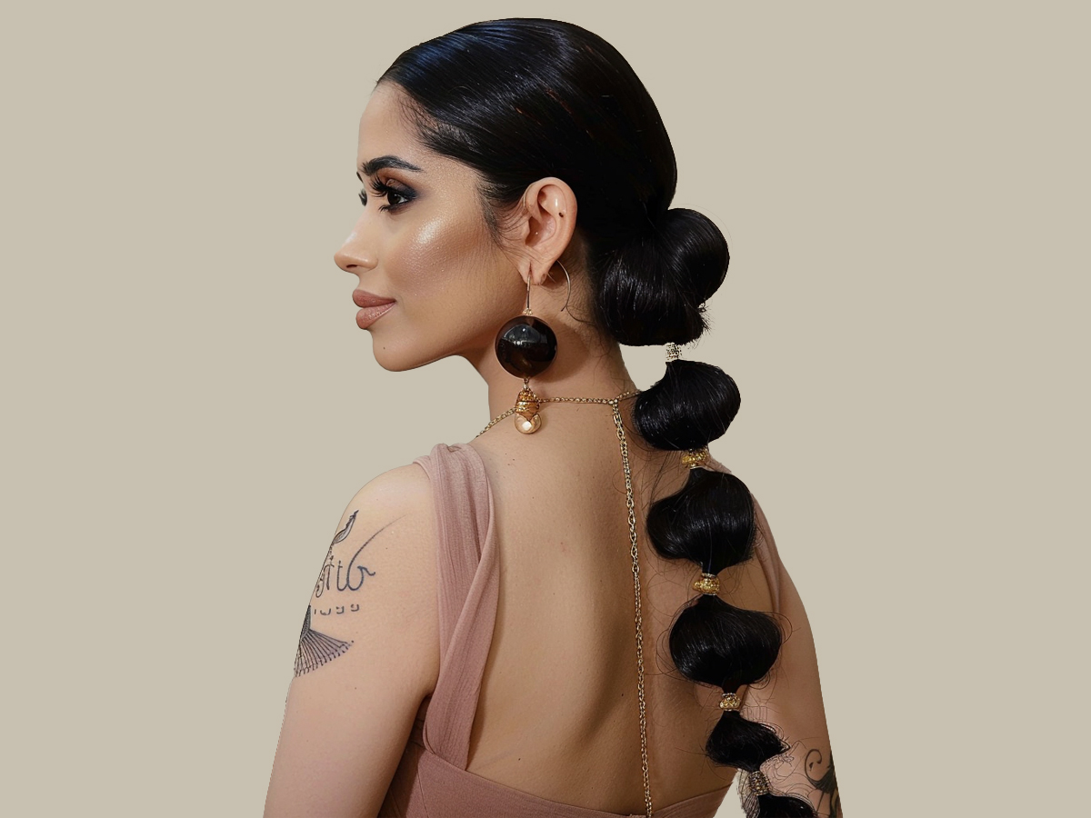 Cutest bubble braids