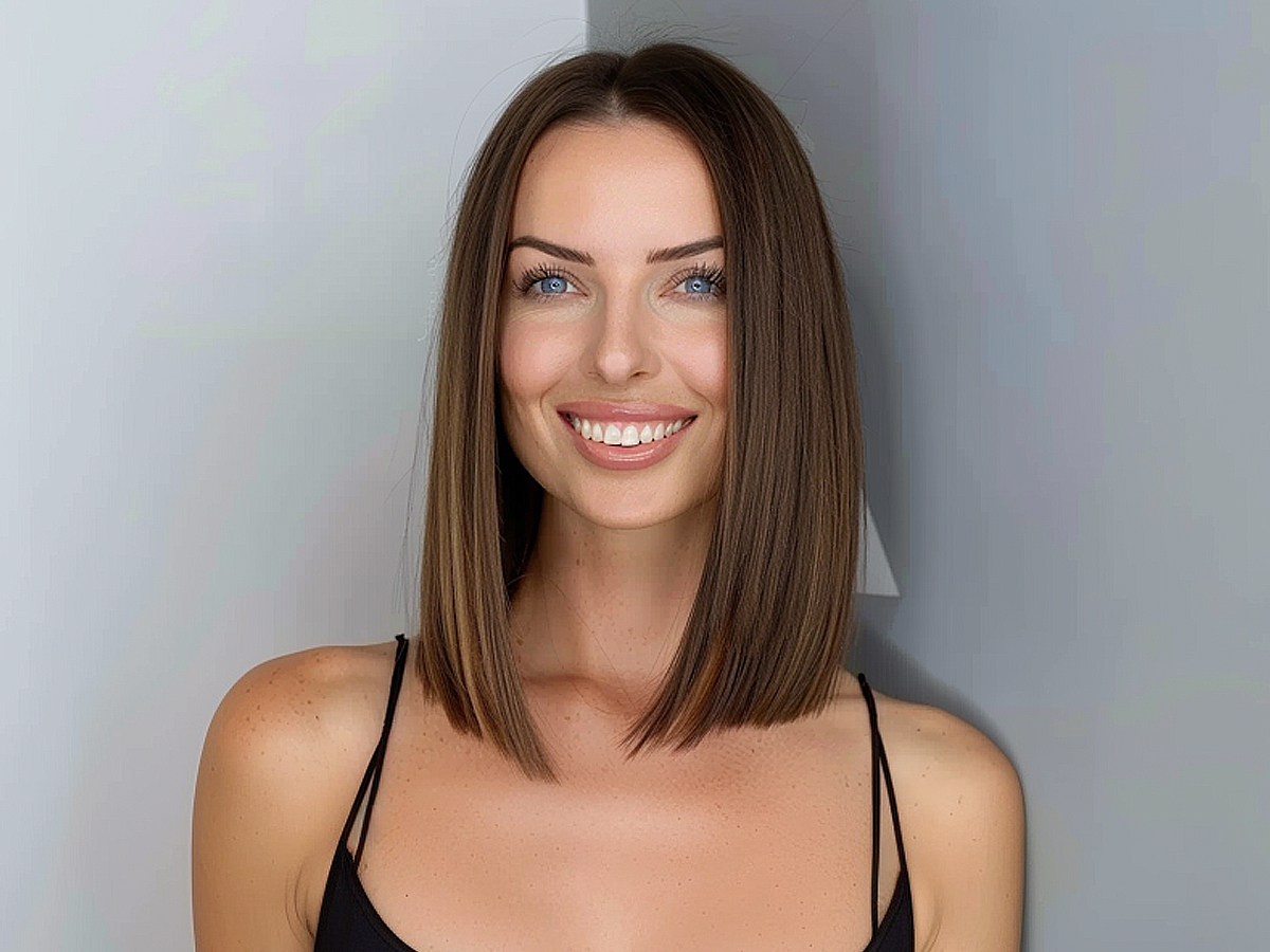 Cutest medium blunt haircut