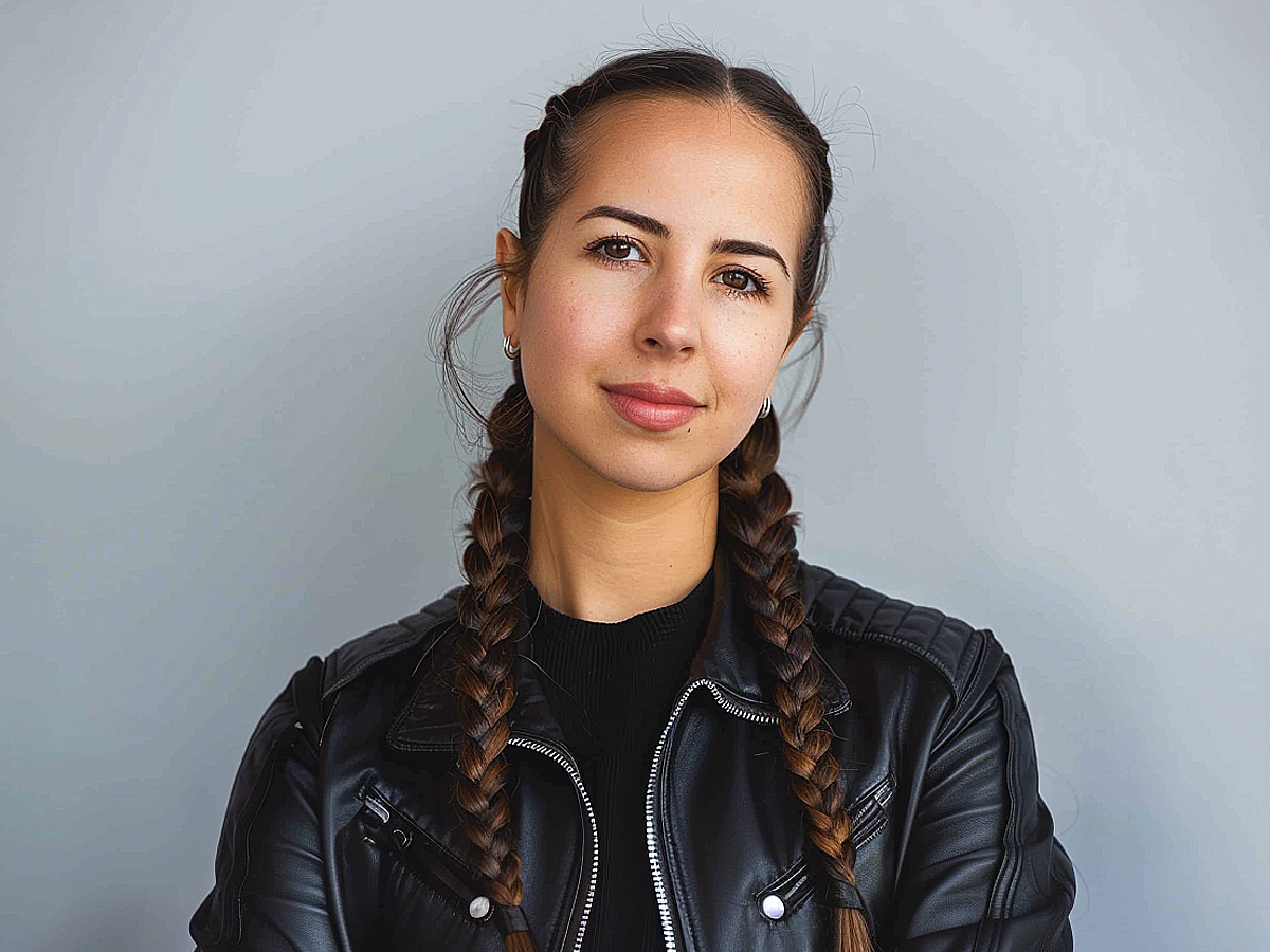 Incredible biker hairstyle for women