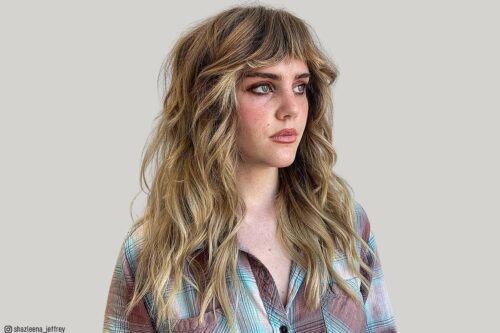 Long shag with bangs