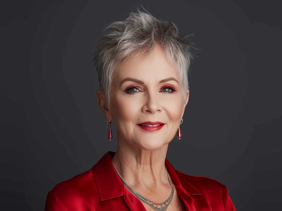 Pixie cut for women over 60 with fine hair