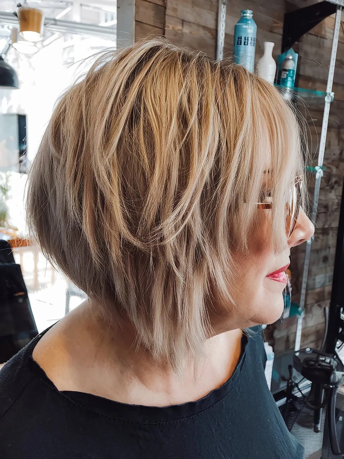 Wispy, Shaggy and Textured Inverted Bob