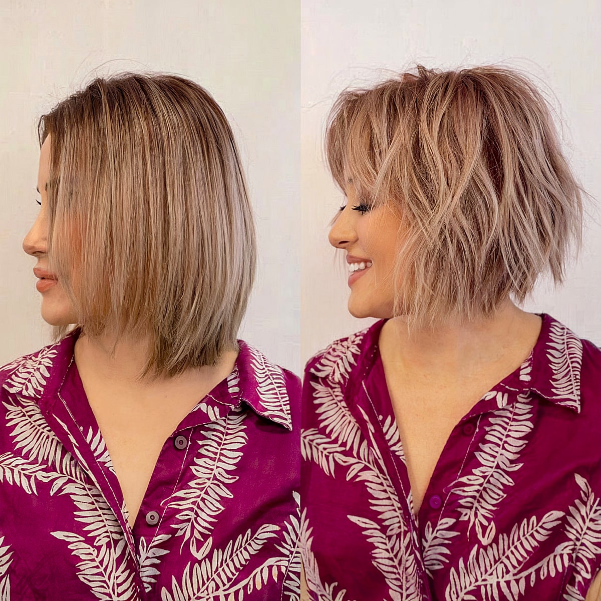 Short Choppy Angled Bob