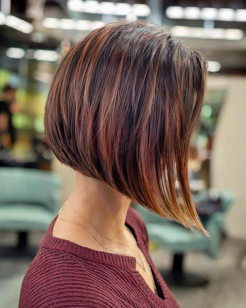 sleek and modern a-line bob