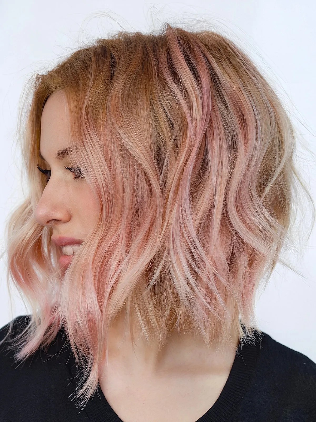 Stacked Medium Length Bob