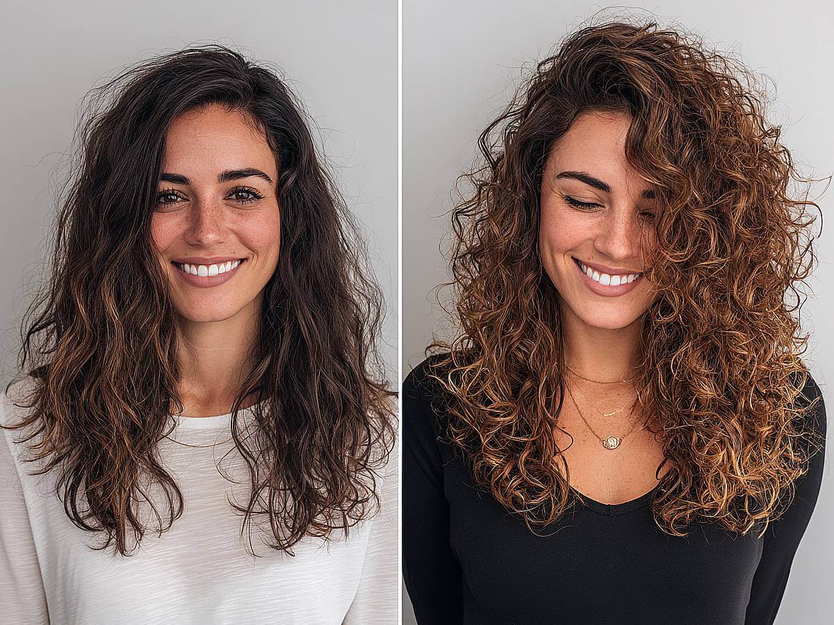 Stunning honey brown curls