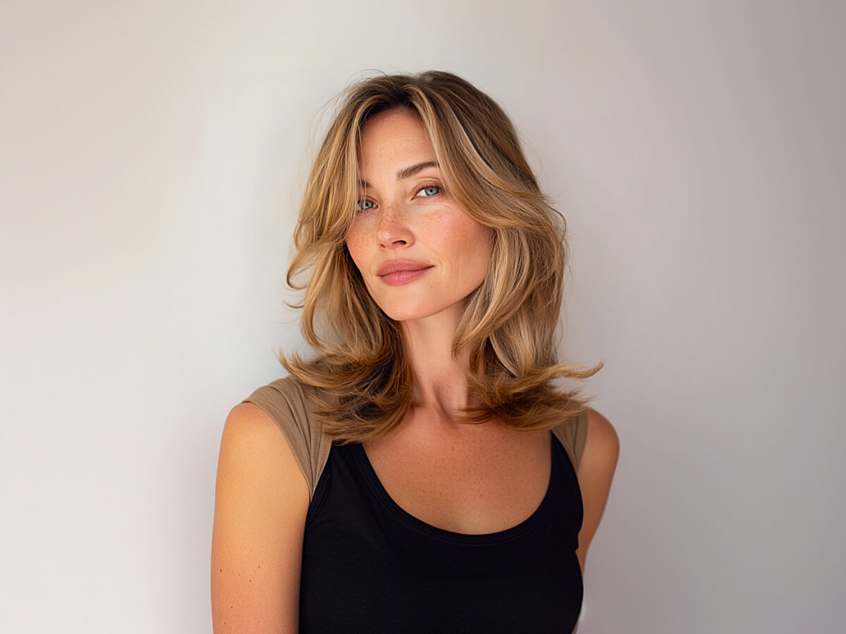 Trendy shoulder length haven cuts for women