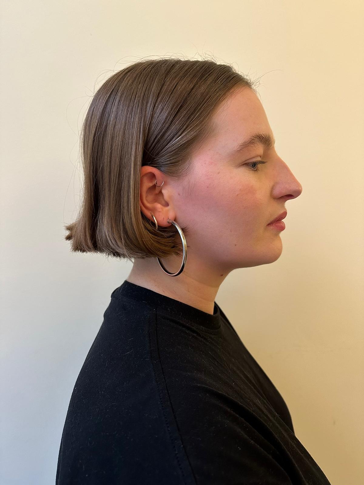 Understated Straight Ear-Length Bob